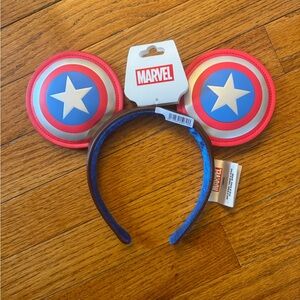 NWT Official Disney Captain America Mickey ears headband